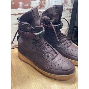 Nike SF Air Force 1 Deep Burgundy High Top With Gym Sole Size 11 864024-600